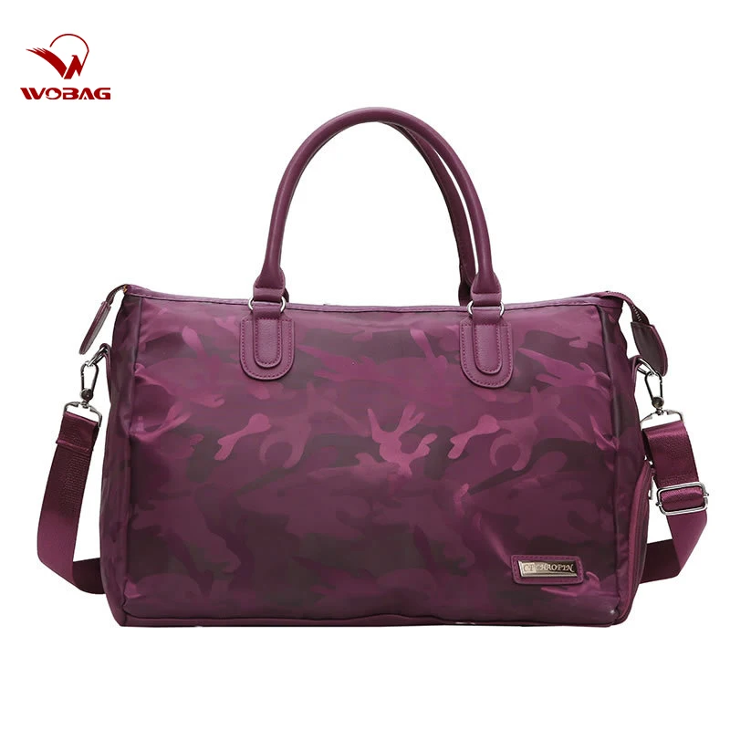 Bolsa de viaje de moda Oxford impermeable de gran capacidad para hombres y mujeres, bolsa de equipaje de mano de camuflaje