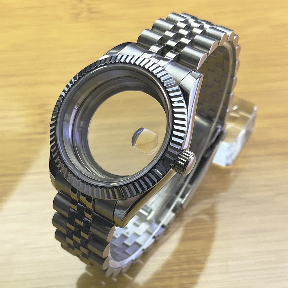 

Полированный корпус, сплошной безель, нержавеющая сталь 36 мм/39 мм для NH35 NH36, сапфировое стекло, механизм даты, 28,5 мм, запасные части для циферблата