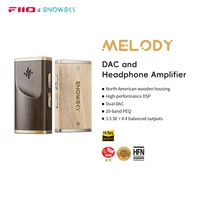 FiiO/Snowsky Melody Amplificador de auriculares DAC portátil con auriculares de 4,4 mm y 3,5 mm DSD256, PEQ de 10 bandas para Android/wins