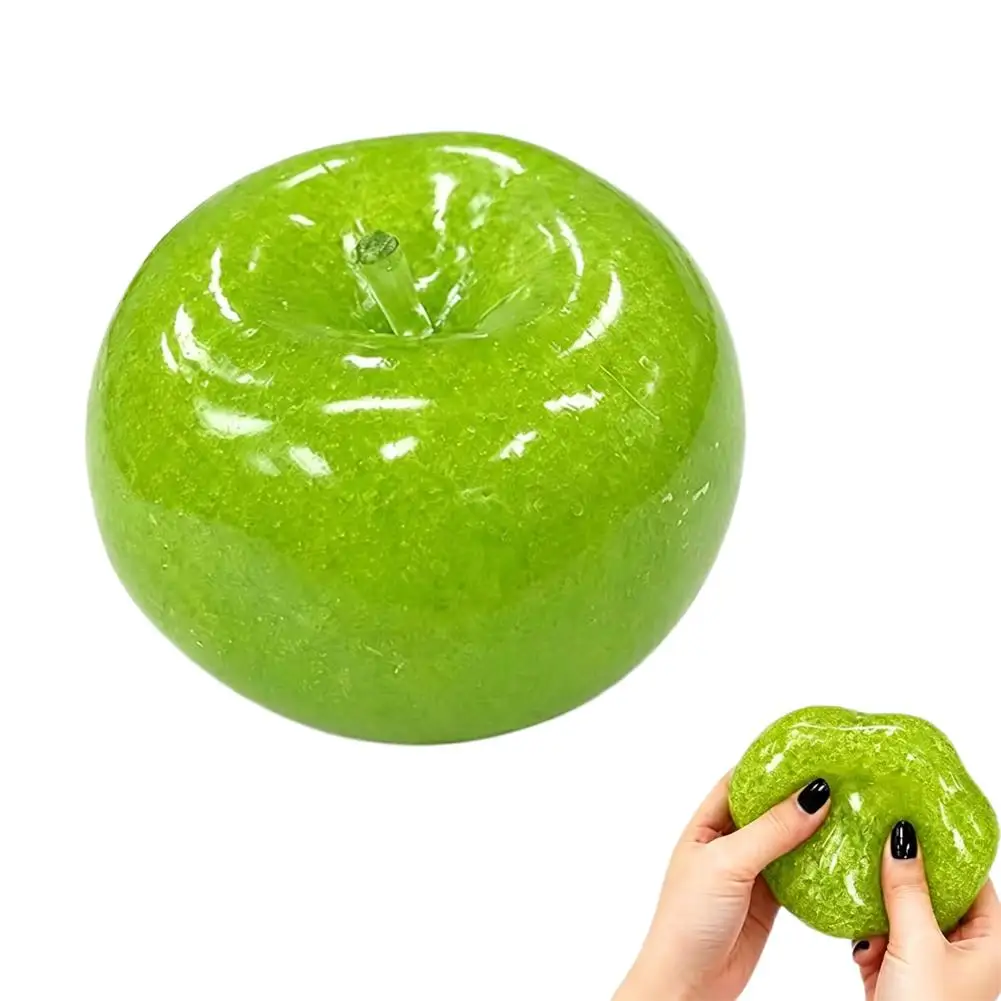 Eisiger Slush Apfel Squishy Spielzeug Glitzer Flüssigsand Stressabbau Langsam aufsteigendes Fidget-Sensorik-Spielzeug Schreibtischdeko Geschenk 3 Farben Slushy Textur – Detail 2