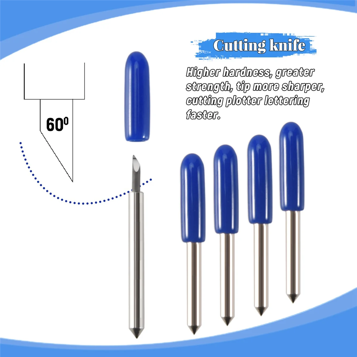 A08I 15pcs 30 degrees 45 degrees 60degrees Cutting Tungsten Blade For Roland, GCG, Jinka Cutting Plotter Vinyl Cutter