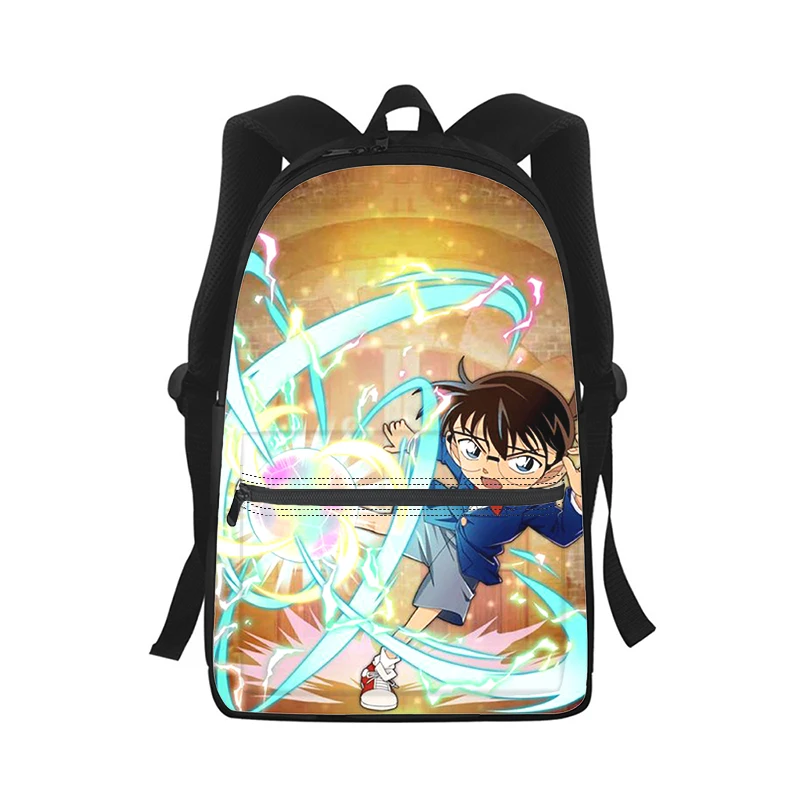 Detective Conan Anime Men Women Backpack 3D Print Fashion Student School Bag Laptop Backpack Kids Travel Shoulder Bag