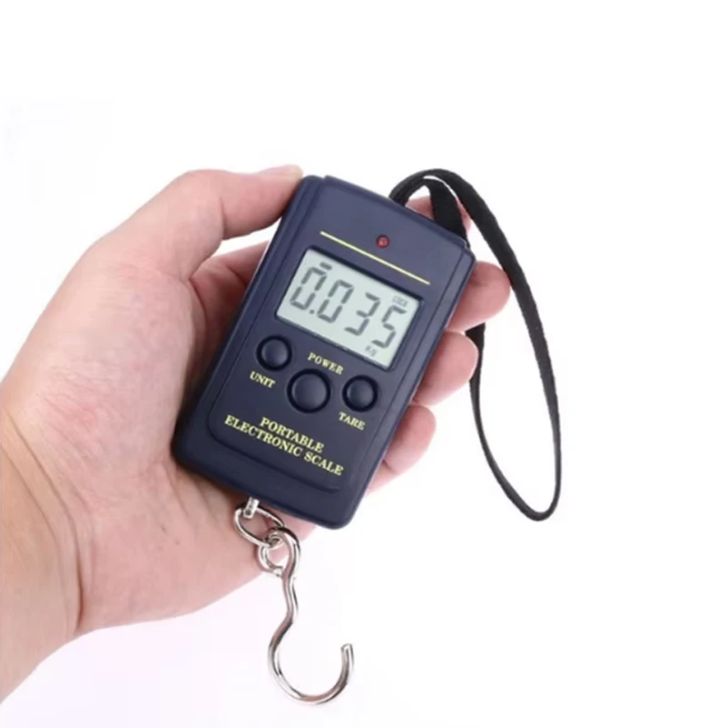 40kg Digital Electronic Scale Without Backlight Bubble Bags Mini Fishing Luggage Travelling Hanging Hook Kitchen Weighing Tools