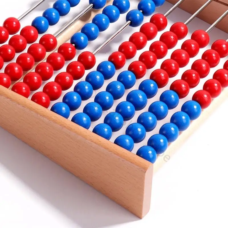 96BA Abakus-Lernwerkzeug aus Holz mit Karten und Stift für Mathematikaktivitäten Klassenzimmer – Detail 9