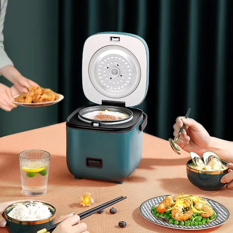 Rice Cooker Automatic Household Kitchen Electric Cooking Machine 1-2 People Food Warmer Steamer 1.2L Small Rice EU Plug-VVNB