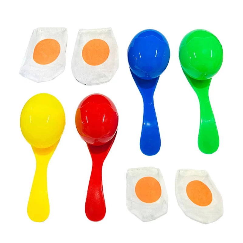 

Egg And Spoon Race Game For Kids Outdoor Toys Carnival Field Day Party Favors Spielzeug Kinder Juegos Divertidos Para Niños