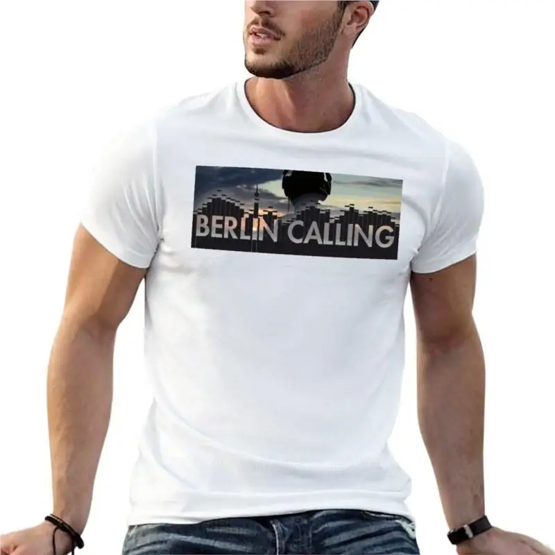 Berlin Calling Paul Kalkbrenner Elettronic Music Oversize T Shirt Fashion Men Clothing Short Sleeve Streetwear Large Size Top Te