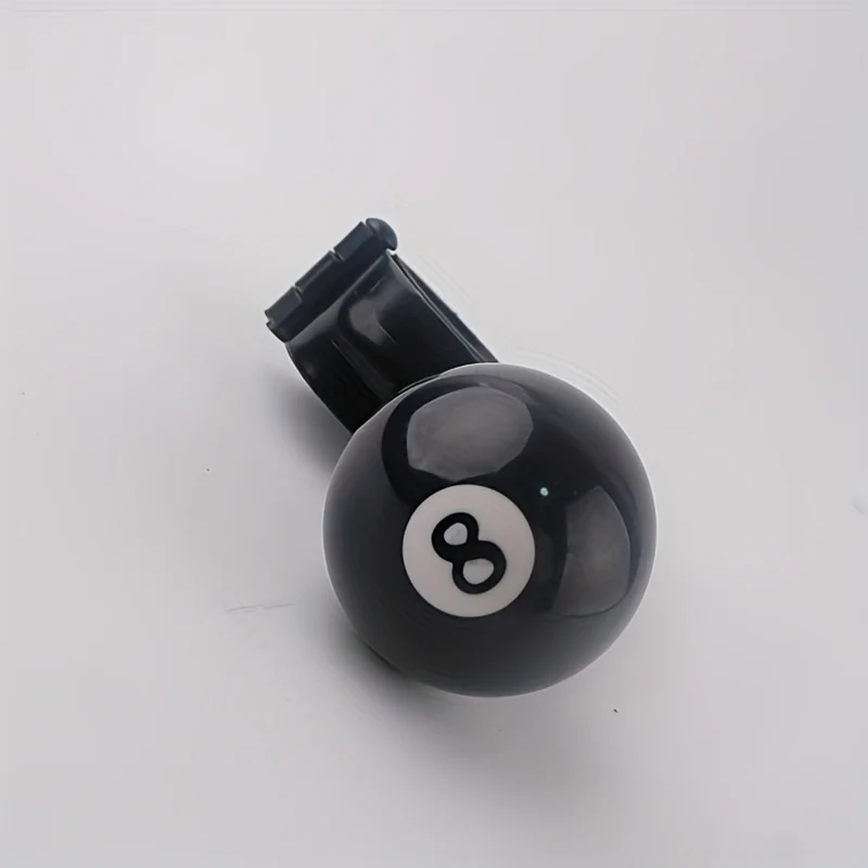 Universal Car Steering Wheel Power Ball - Black 8 Design Aluminum Alloy Steering Assist Ball Anti-Slip Car Accessories