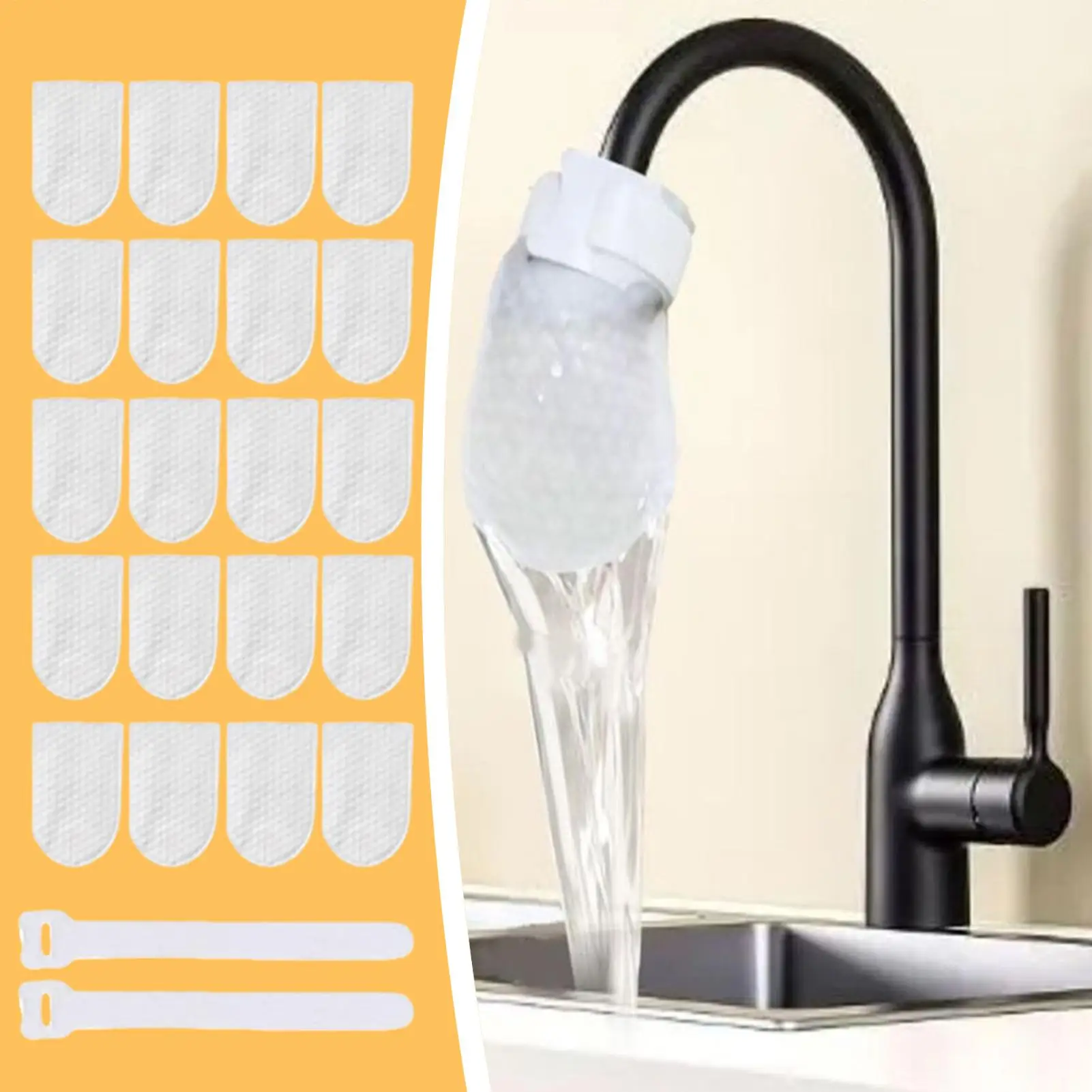 Water Filter for Sink Faucet Water Strainer Tool Faucet Scale Reducing Bag for Home Sink Kitchen Bathroom Shower Apartment