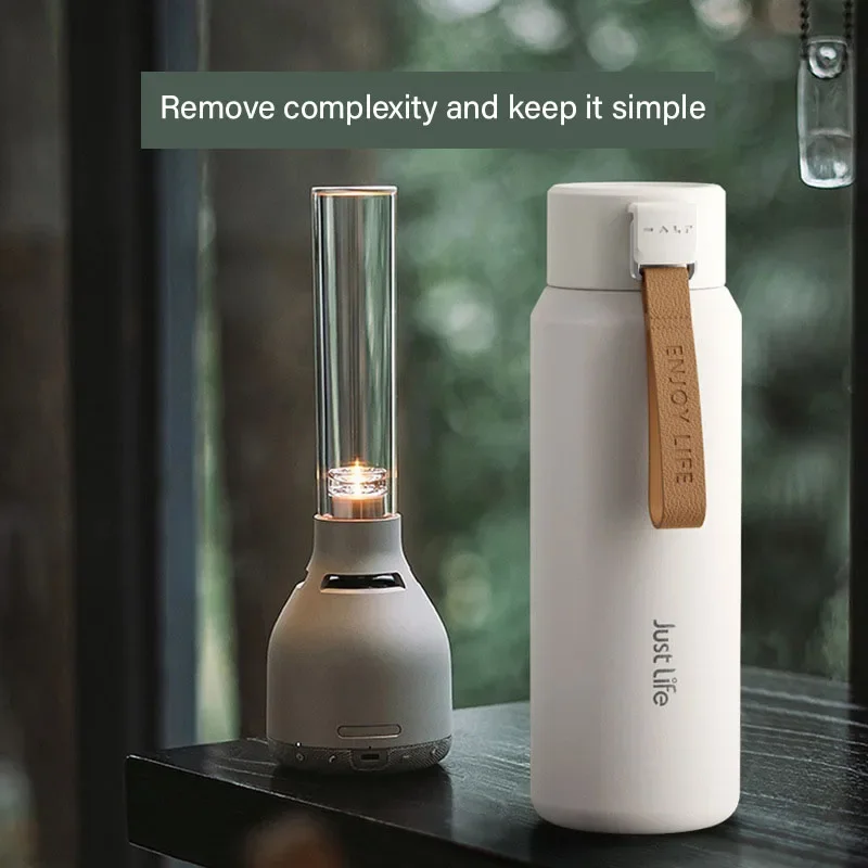 700ML Large Capacity Business WATER BOTTLE With Lifting Rope,Stainless Steel Vacuum Flasks,Drinkware,Portable Car THERMOS CUP