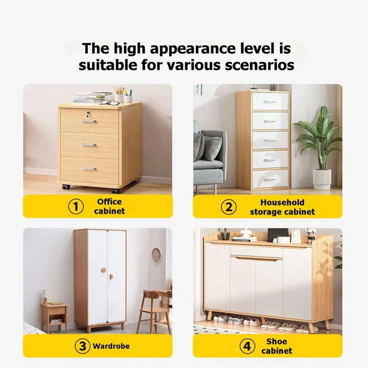 Touchscreen Electronic Cabinet Lock No Hole Drilling Drawer Lock Fingerprint Password Keyless Drawer Lock for Wardrobe