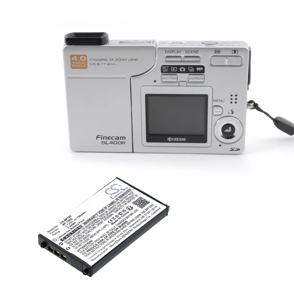 CONTAX SL300RT バッテリー付き カメラ 700mAh バッテリー京セラ BP-780S CONTAX SL300RT Finecam