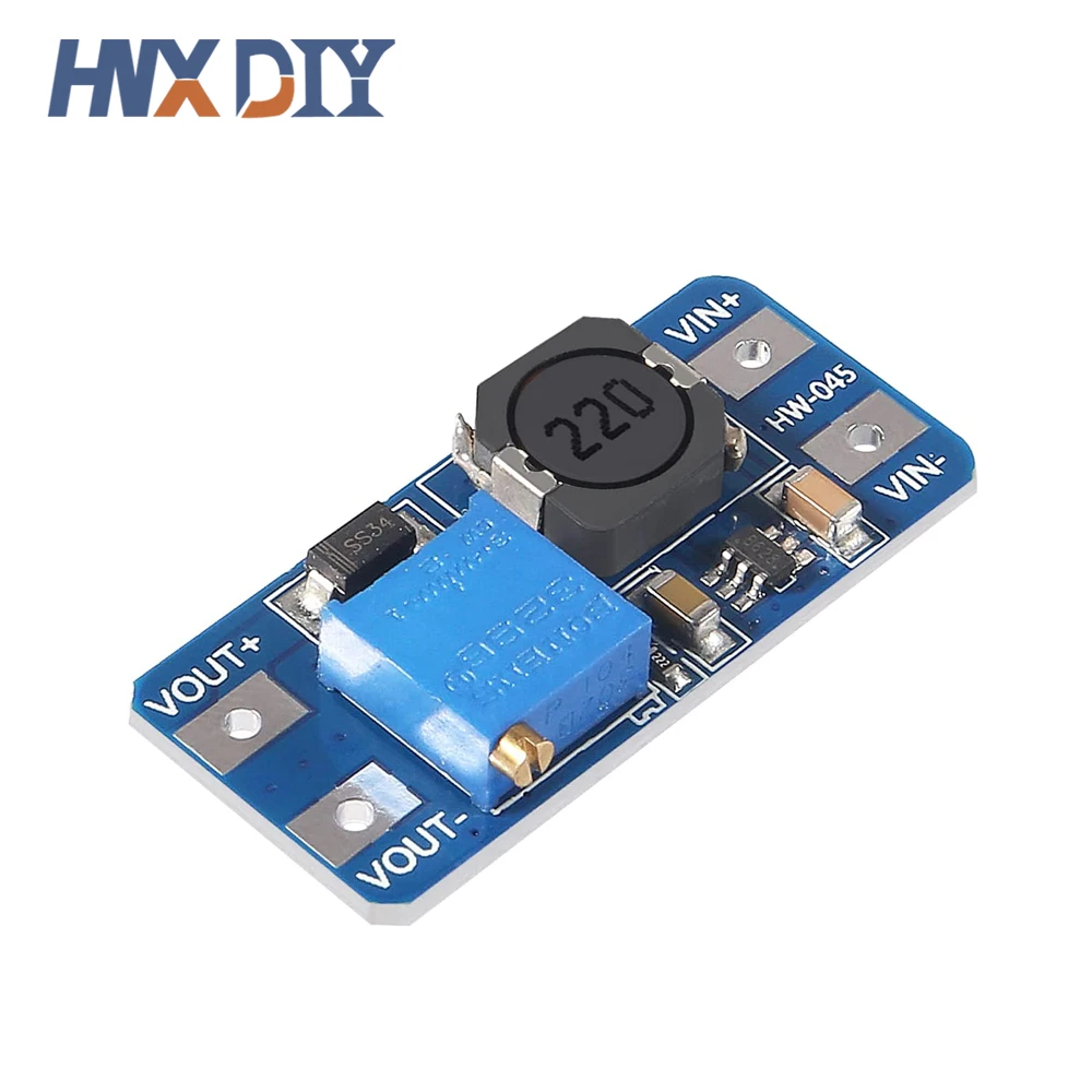 10PCS MT3608 DC-DC Step Up Converter Module Adjustable Booster Power Supply Module Voltage Regulator 2A Max 2V-24V To 5/9/12/28V