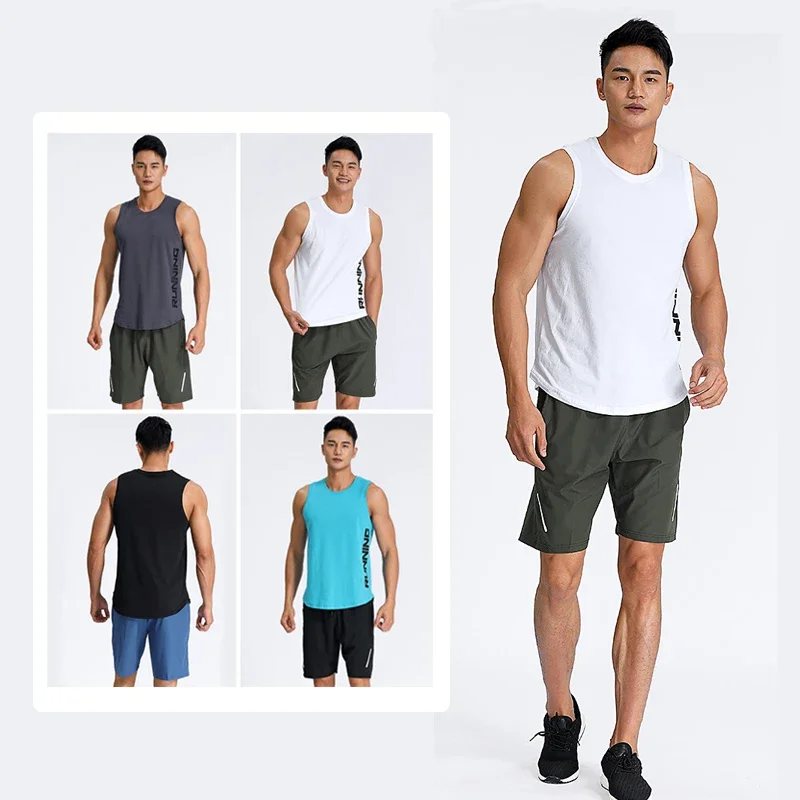 Chaleco deportivo para hombre, camiseta sin mangas para baloncesto, fútbol, correr, gimnasio, Fitness, Joggers de entrenamiento, ropa transpirable