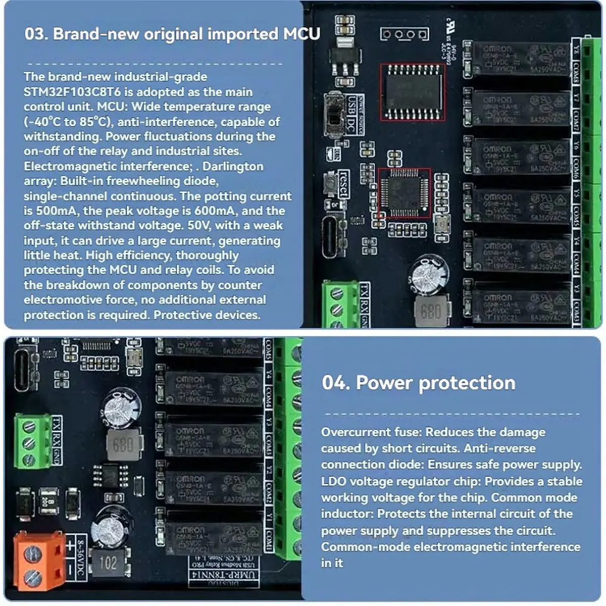Promotion Industrial USB Modbus Relay PRO Modbus RTU Protocol USB/TTL Interface Control PLC Relay Board for Automation A