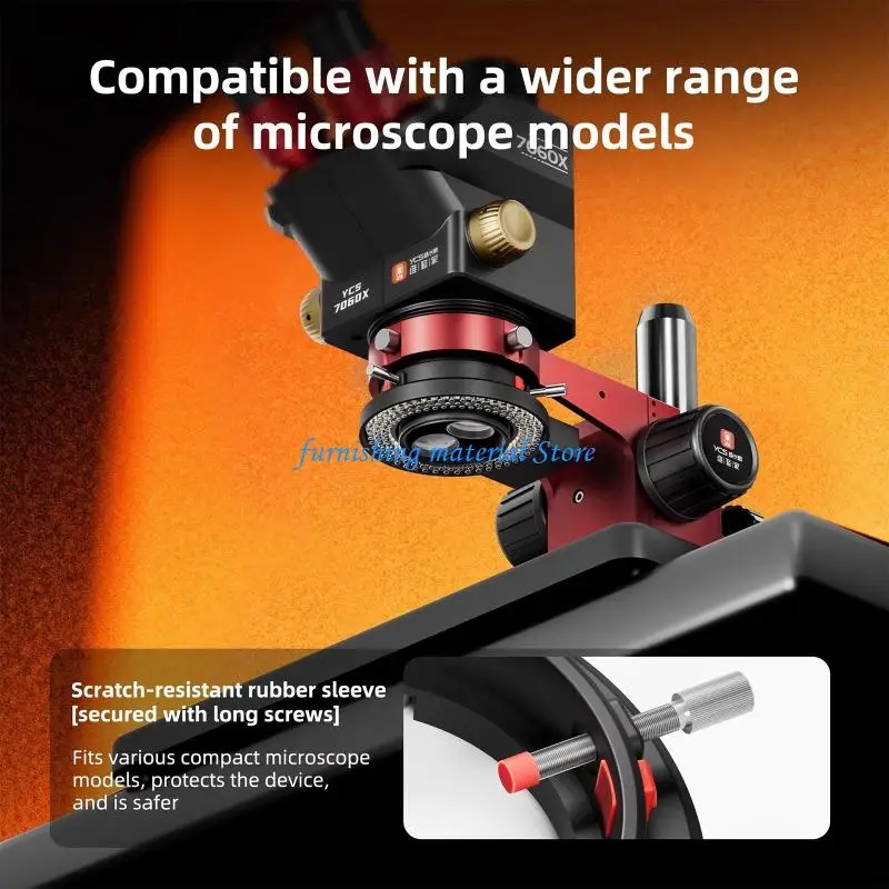 Y5GD Easy Carry Microscope Illuminate Device Lightweight & Easy to Install Fill Light