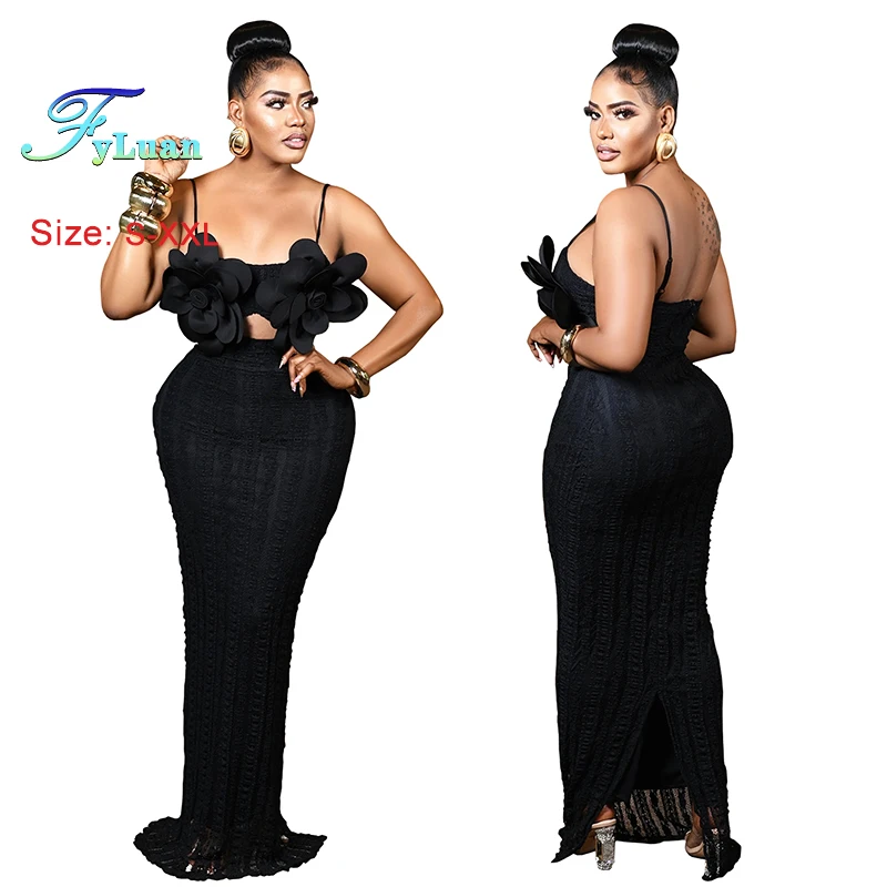 ชุดราตรีออกงานแฟชั่นปี 2025 ชุดเดรสยาวทรงเข้ารูปสำหรับผู้หญิง สายเดี่ยว แต่งลูกไม้ คอร์เซจ โชว์หลัง ยาวกรอมพื้น