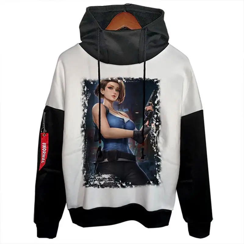 

New Style Hooded Fleece SweatshirtLeon Ada Gil Trendy Hip Hop Style Cross Border Polyester Fiber Deformable Warm Unisex Sweat...