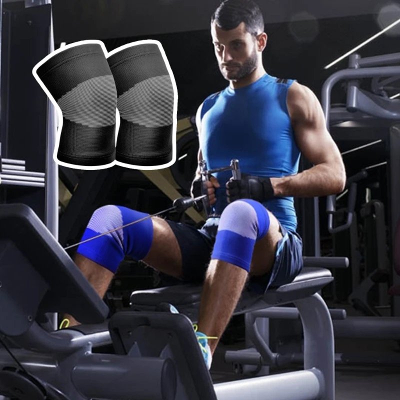 M5TC Double Layer Knee Pads Thick Knee Brace Practical Knee Compressions Sleeves for Fitness Training Running Workout