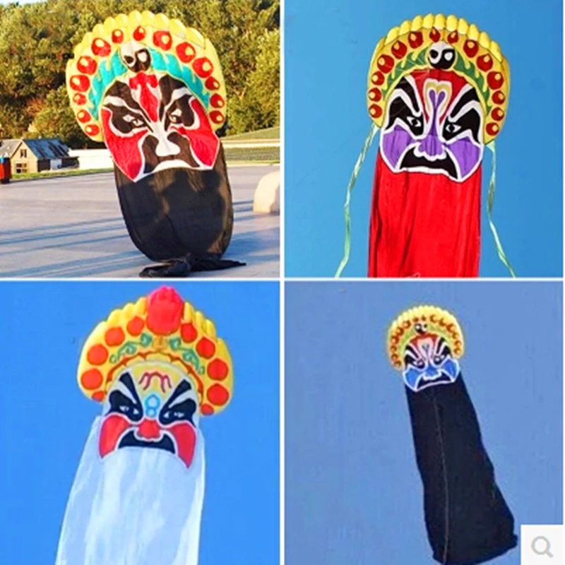 

free shipping 8m peking opera kite flying outdoor toys for adults inflatable games parachute papalote gel blaster stunt kite fun