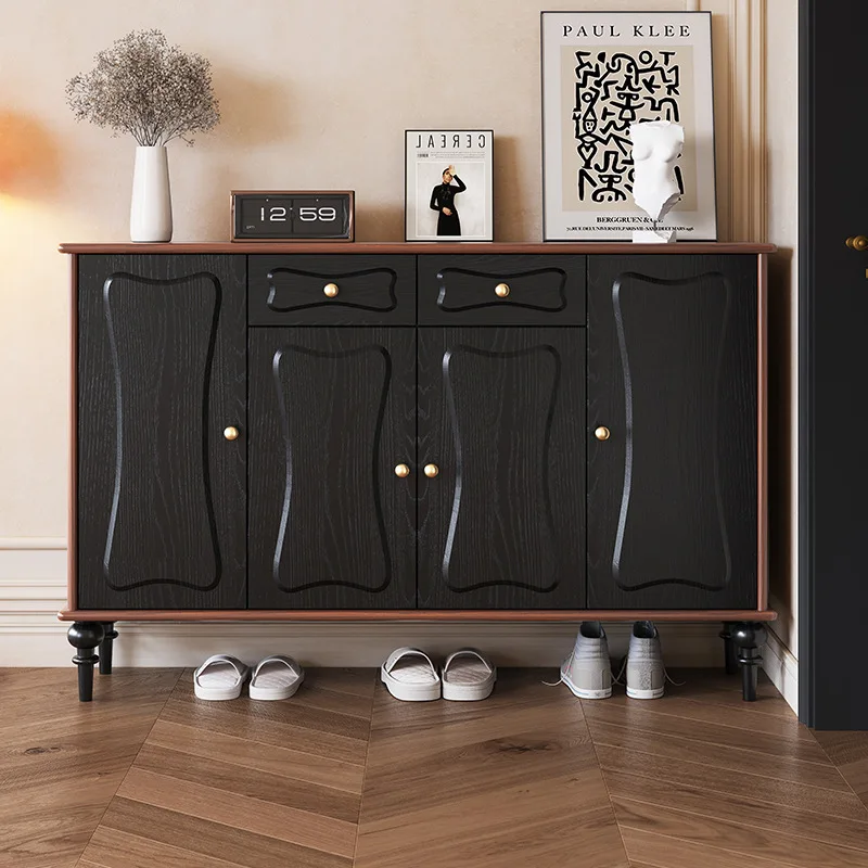 

Door shoe cabinet household simple modern entrance foyer cabinet ultra-thin Nordic multi-functional door locker telescopic