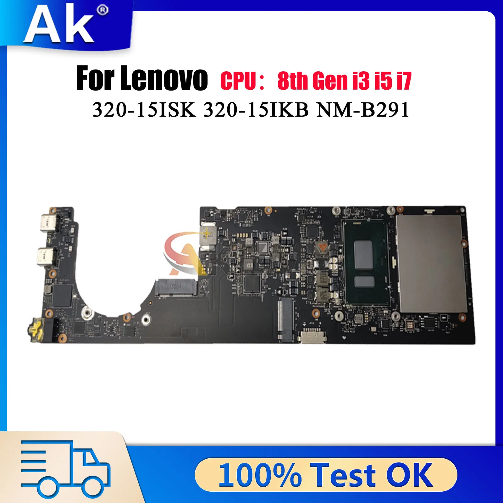 

NM-B291 для Lenovo Yoga 920-13IKB с i5 i7 8-го поколения, 8 ГБ 16 ГБ ОЗУ, материнская плата для ноутбука, 100% протестировано, ОК