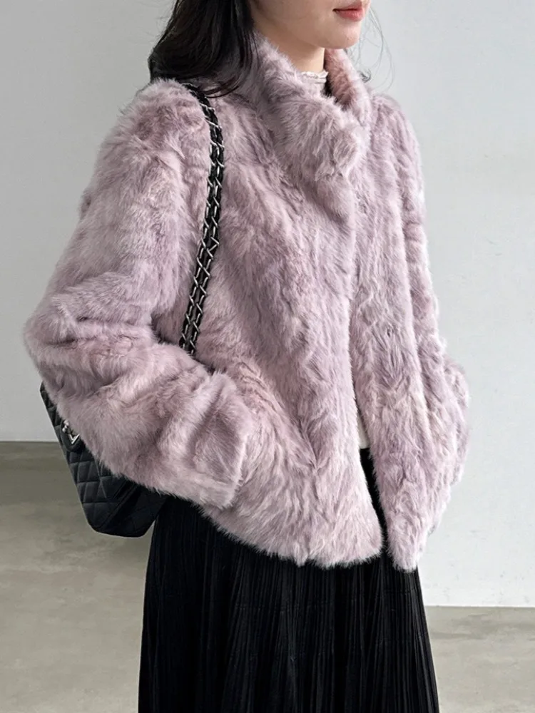 LIinar 2026 Fall Winter New Arrival Women's Eco-Friendly Faux Fur Coat Stylish Windproof and Versatile Short Top