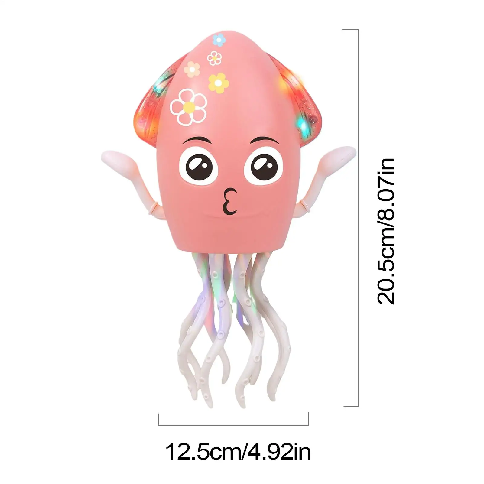 Brinquedo de polvo de dança elétrica, ovo automático para evitar obstáculos, robô elétrico recarregável usb com luzes led e música para