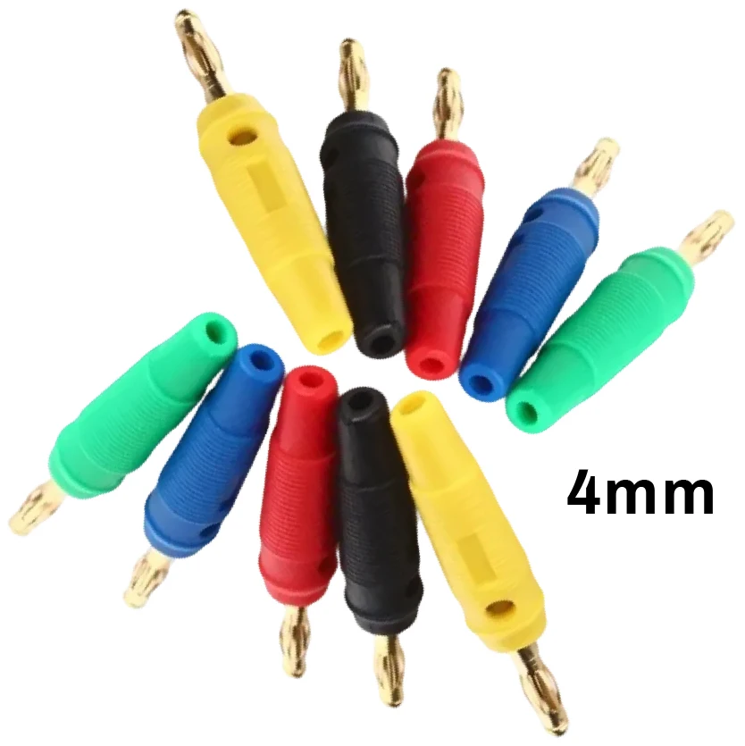 

Позолоченные музыкальные разъемы для динамиков 4 мм, кабель из чистой меди, коннекторы типа «банан»