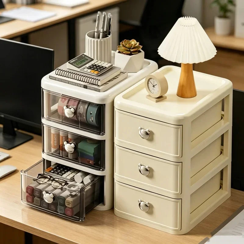 Compact Mini Desktop Storage Box Drawer Design Jewelry Stationery Tape Miscellaneous Items Desk Book Home Storage Organizer