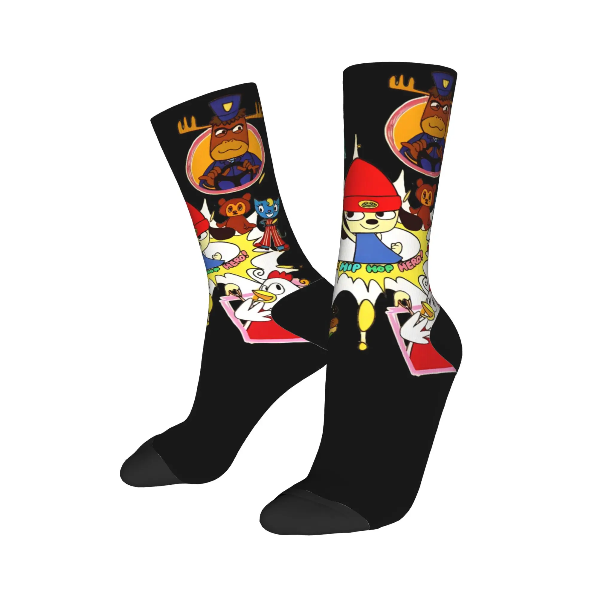 PaRappa The Rappers Socks  Trendy Stockings Autumn Anti Slip Men Socks Comfortable Custom Outdoor Sports Socks