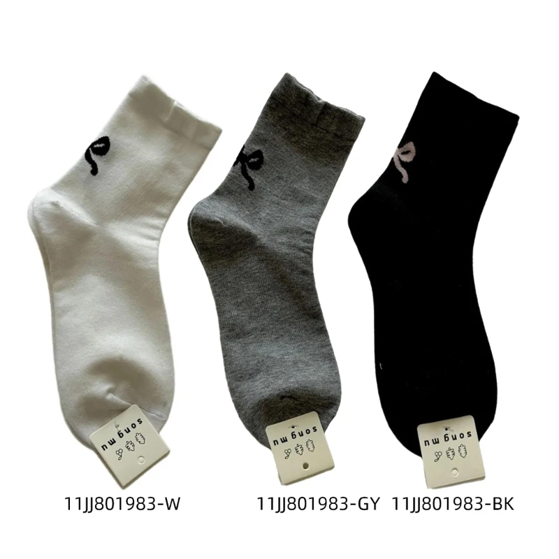 Ankle Socks 2024 Cotton Bootie Socks Simple Trendy Socks Soft Calf Socks