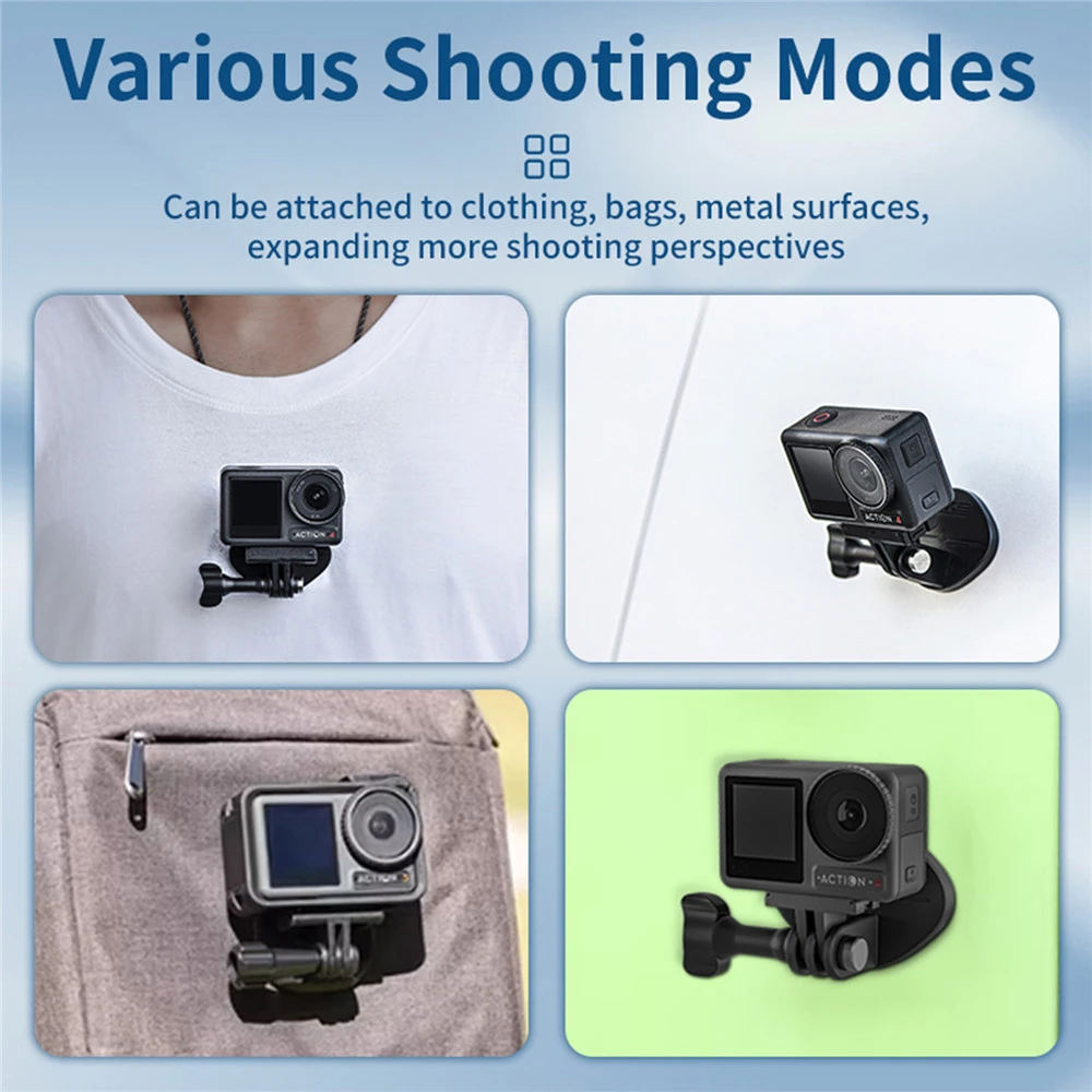 磁気アクションカメラ,クイックリリース,カメラアクセサリー,dji action 3 osmo Pocket,insta360 x4 x3