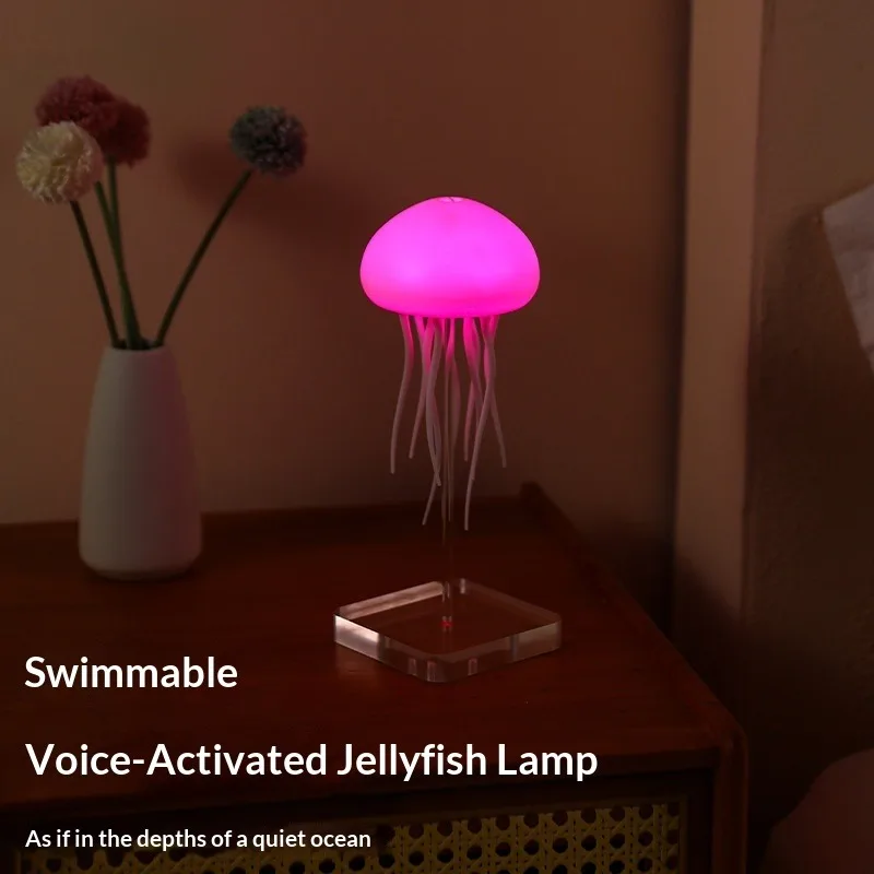 Jellyfish Lamp LED 9 Tentacles Colour Gradient Light Effects 2 Modes, Home Decor Christmas Decorations Holiday Party Night Light