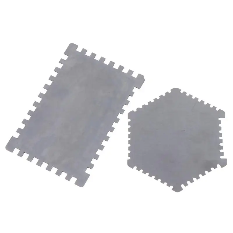 Stainless Steel Hexagonal Wet Film Comb Gauge Pocket Size 25-3000um for Outdoor Construction Paint Coating Thickness Testing