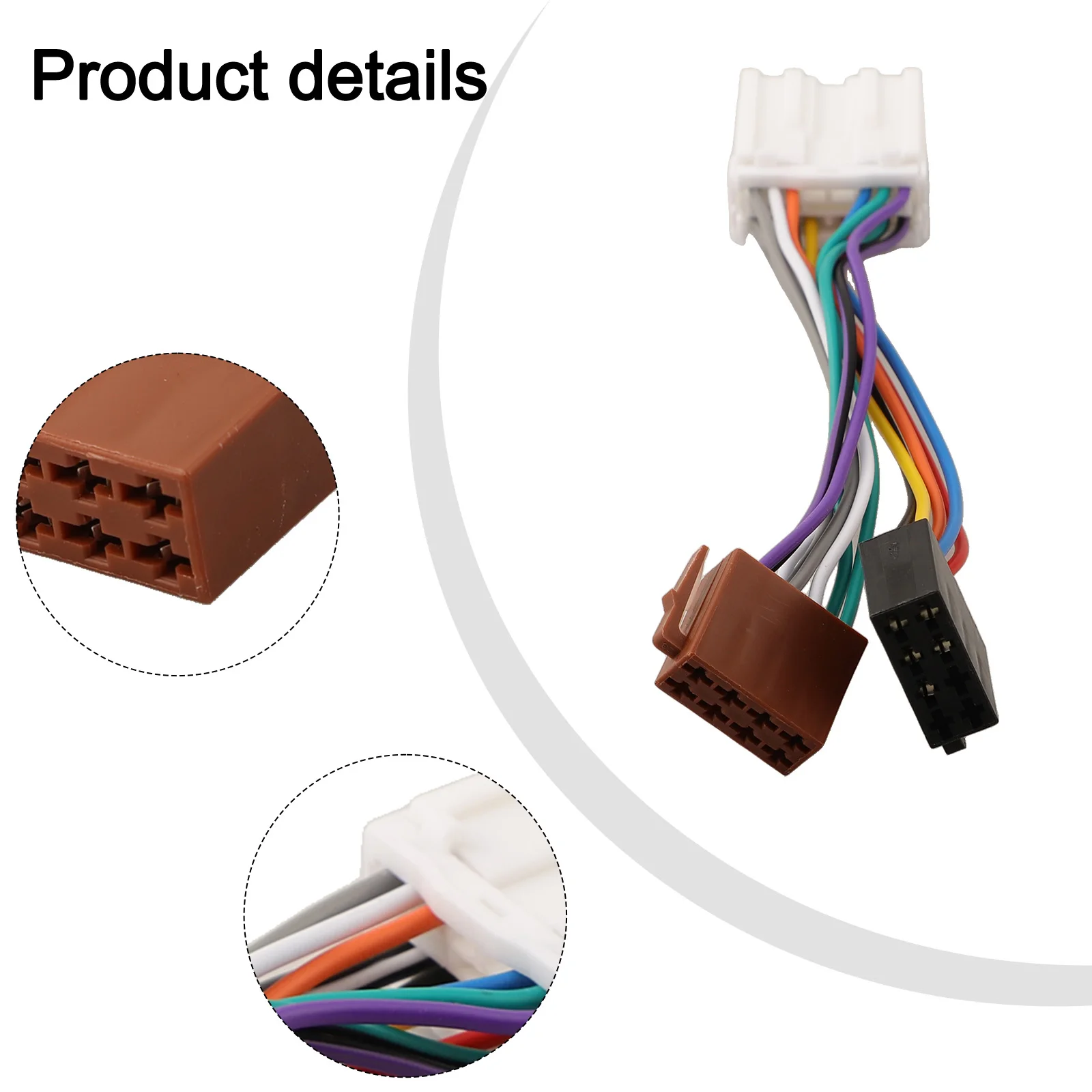 For Mitsubishi 1995-2006 for iso Radio Harness Car Adapter Reliable Performance Wear-Resistant ABS Material For