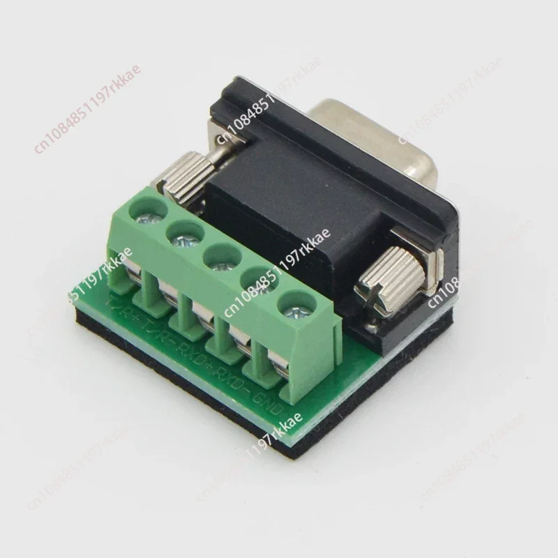1Pcs 485 terminal terminal 232 adapter 422 female 5/6 DB9 terminal with fixed column connection solder-free
