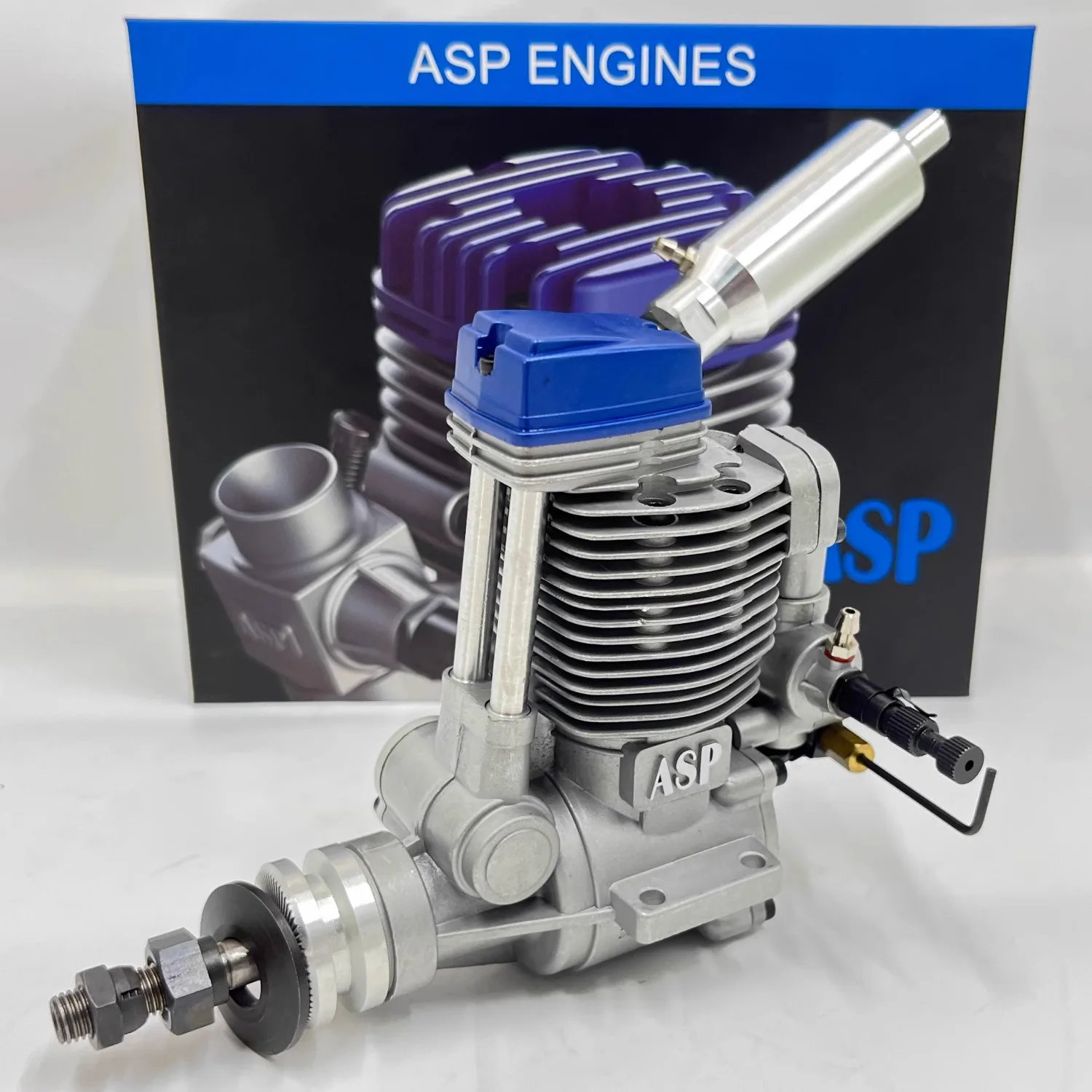 

ASP FS70AR 70 Grade Methanol Engine Model Metal 11.5CC Four-stroke Engine Suitable for Fixed-wing Aircraft Model Airplanes