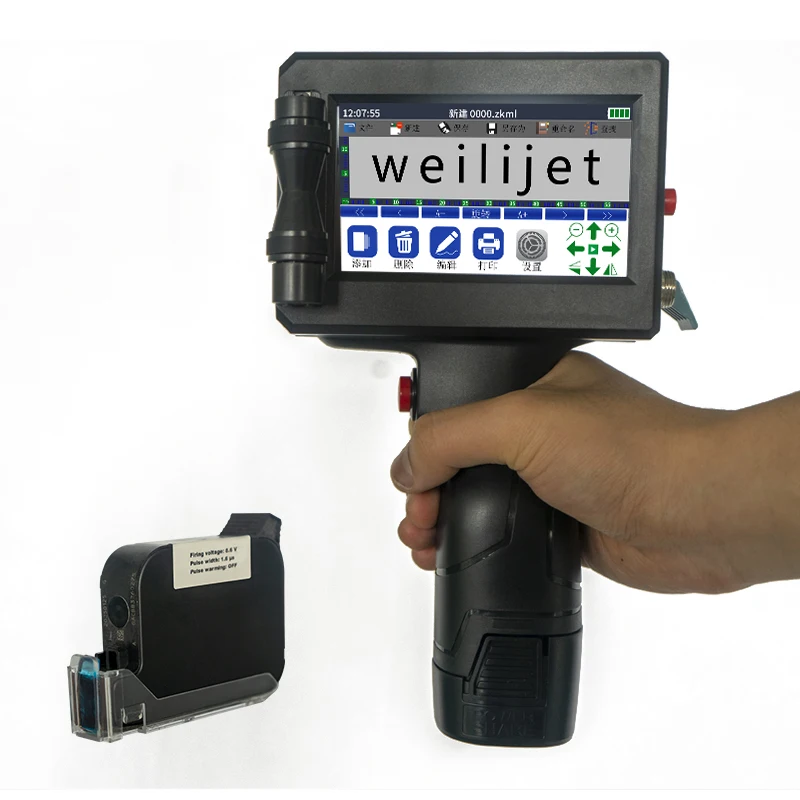 

High Quality Portable Expiry Date Handjet Machine Handheld 12.7 Inches Inkjet Printer for Sale
