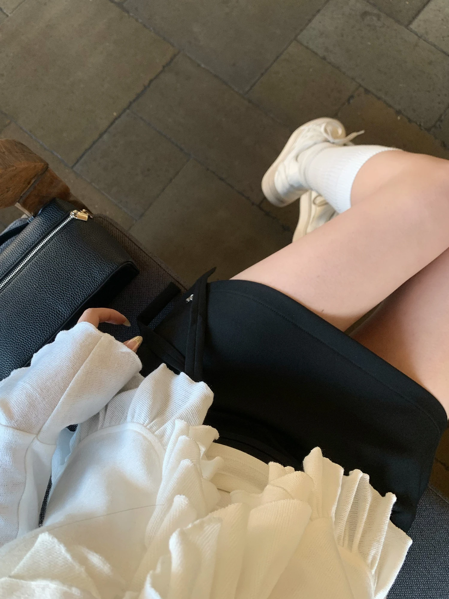 Hhi ey Double Belted Suit Skirt Women's High Waist A-Line ort Skirt Spring College Sle Commute Faion Ladies' Skirts