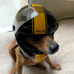 Cute Pet Helmet Cat Dog Outdoor Anti-collision Hat for Cat Dog Make Styling Photo Mini Motorcycle Helmet Props Pet Hat