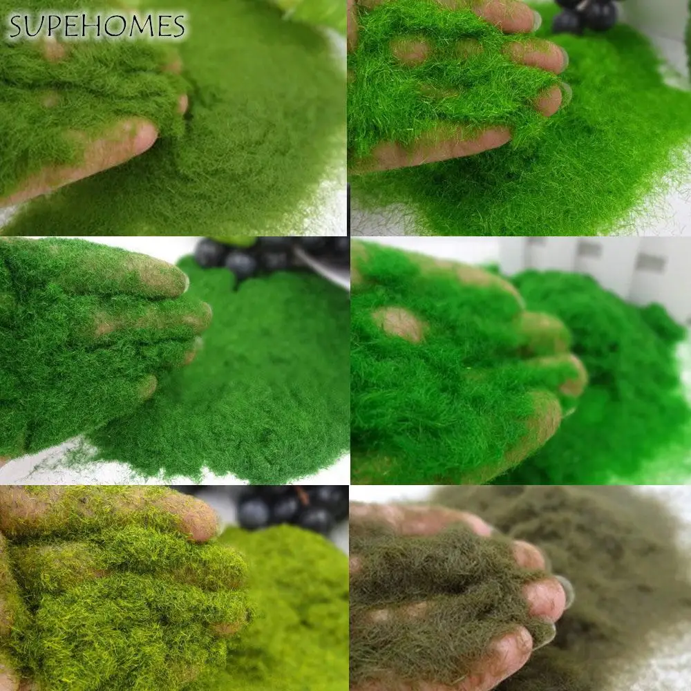 25g/Bag Miniature Landscape Decoration Artificial Grass Powder Moss Lawn DIY Garden Decoration Game Building Model Material