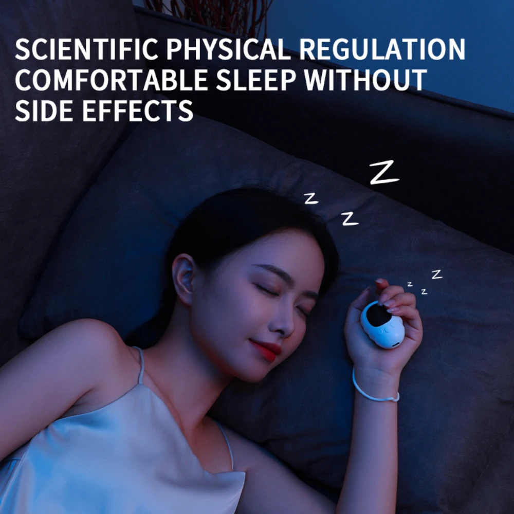 Sleep Aid Insomnia Relief Microcurrent Handheld Hypnosis CES Mental Stress Anxiety Depression Eliminat Relax with Sling Brain
