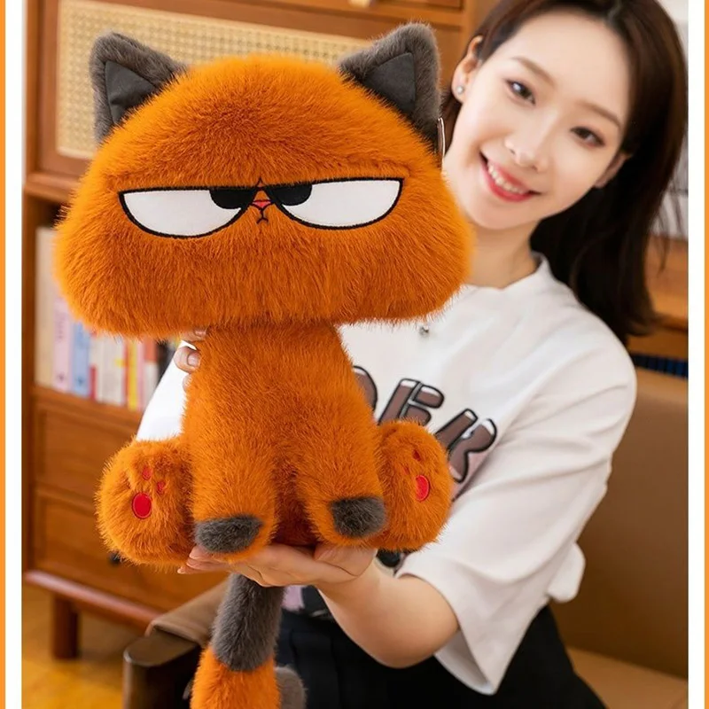 دمية رفيق الطاولة اللطيفة، لعبة قطة برتقالية صغيرة من القطيفة، زخرفة الفتاة، هدية عيد الميلاد والعطلات