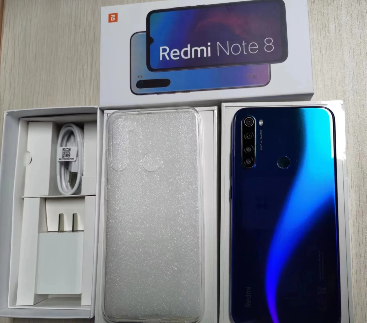 Xiaomi-teléfono inteligente Redmi Note 8 original, 128G, Firmware Global completo, Netcom, huella dactilar trasera, SIM Dual