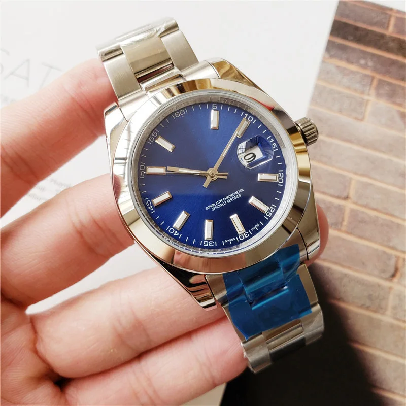 ​2025 Men's Automatic Mechanical Watch Stainless Steel Band Sapphire Crystal Waterproof Business Casual Luminous Self-Winding