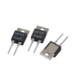 【5-1PCS】40C 45C-135C DegC NC Normally Closed NO Normally Open 1.5A Thermal Switch Temperature Sensor Thermostat KSD-01F JUC-31F