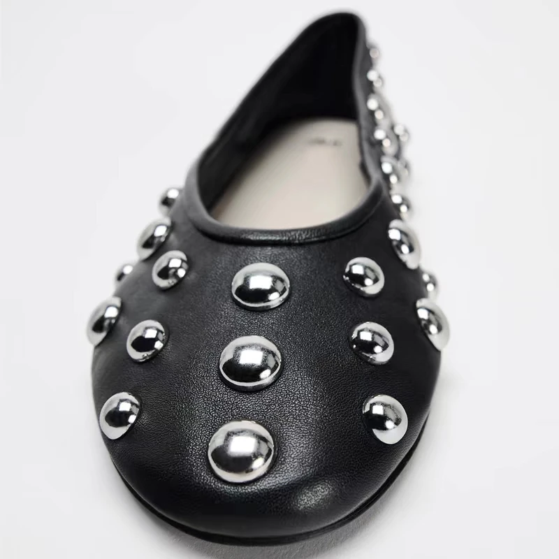 Zapatos planos para Mujer, mocasines informales poco profundos, sandalias De cuero De moda De primavera, vestido para caminar De tendencia, marca acogedora para Mujer De Zapatillas