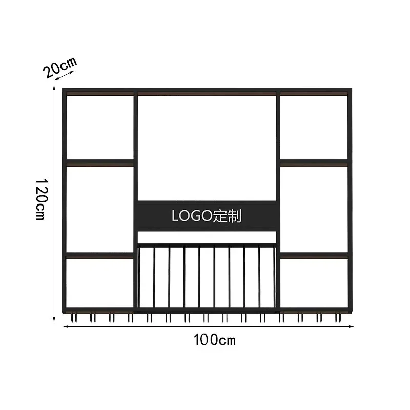 Variant: 100x20x120cm black