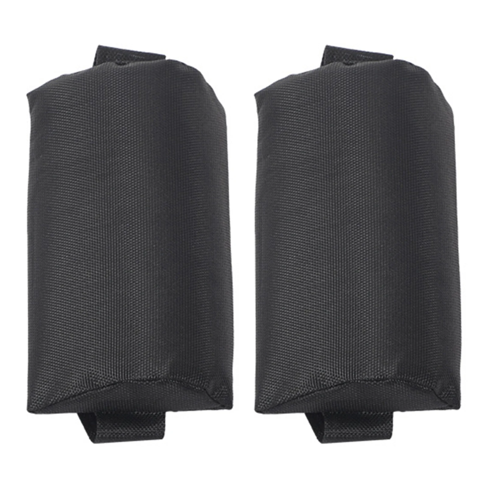 

2Pcs Outdoor Deck Chair Headrest Pillow Ergonomic Detachable Elastic Strap Neck Support for Recliner Black